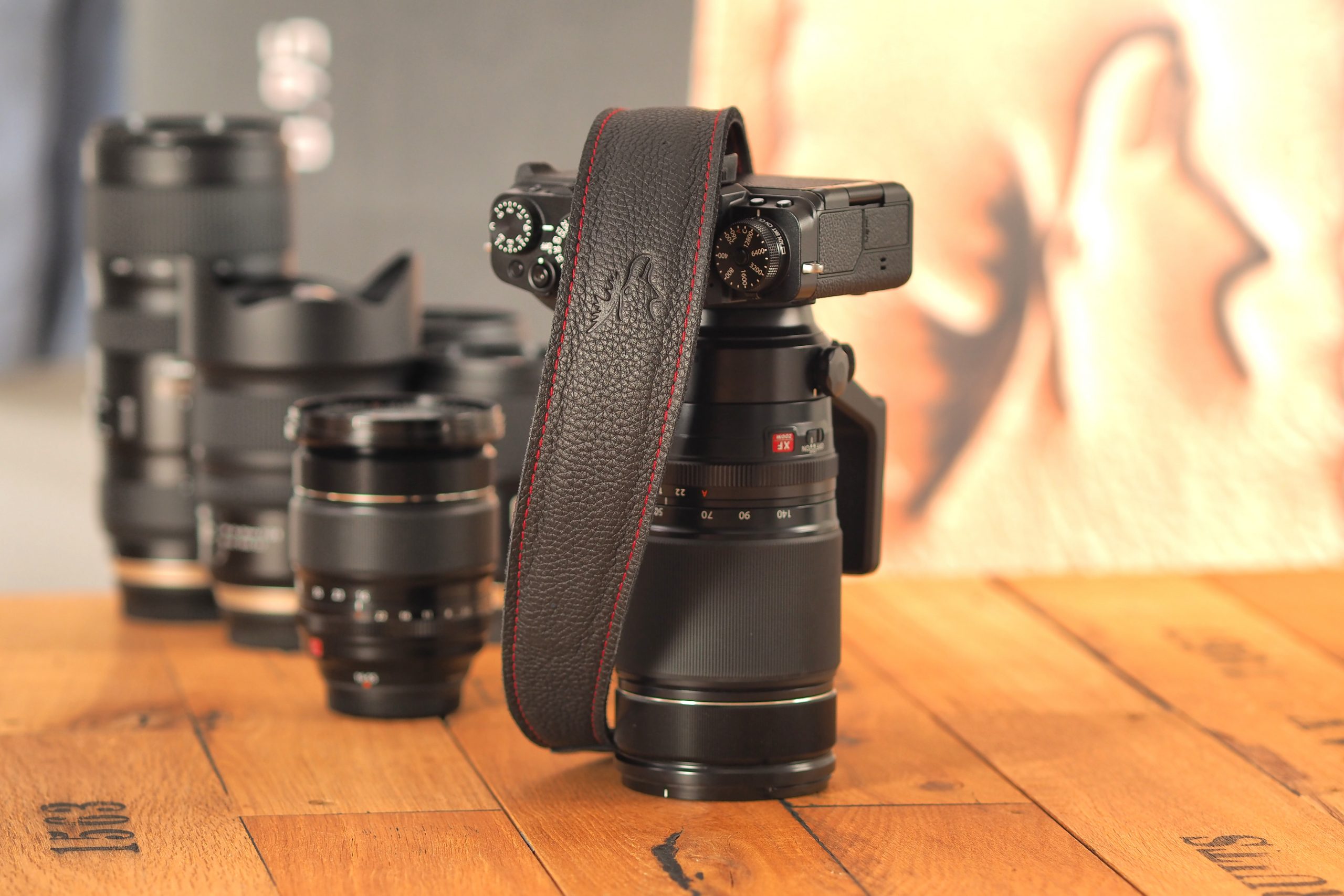 Edition 50 mm black stitching red - Image 3